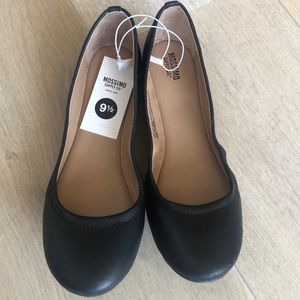 Classic Ballet Flats Sz. 9.5 Black by Mossimo NWT